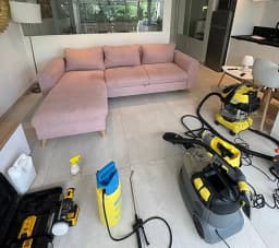 Nettoyage et désinfections de mobiliers textiles