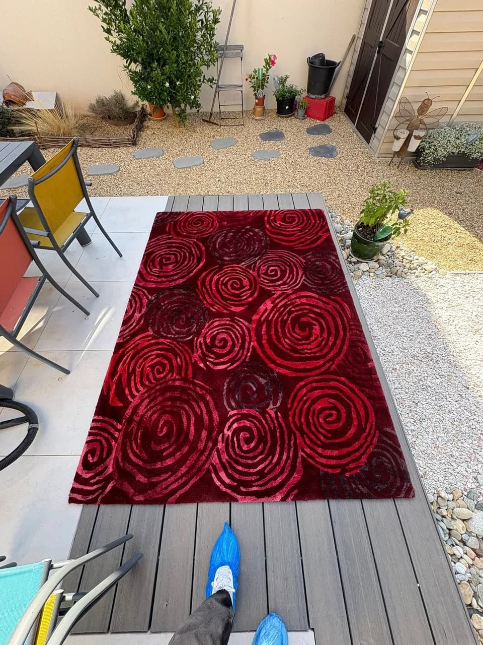 Après nettoyage et désinfection professionnelle d'un tapis - mobilier textile - Marseillan - par Eco Clean Up 34