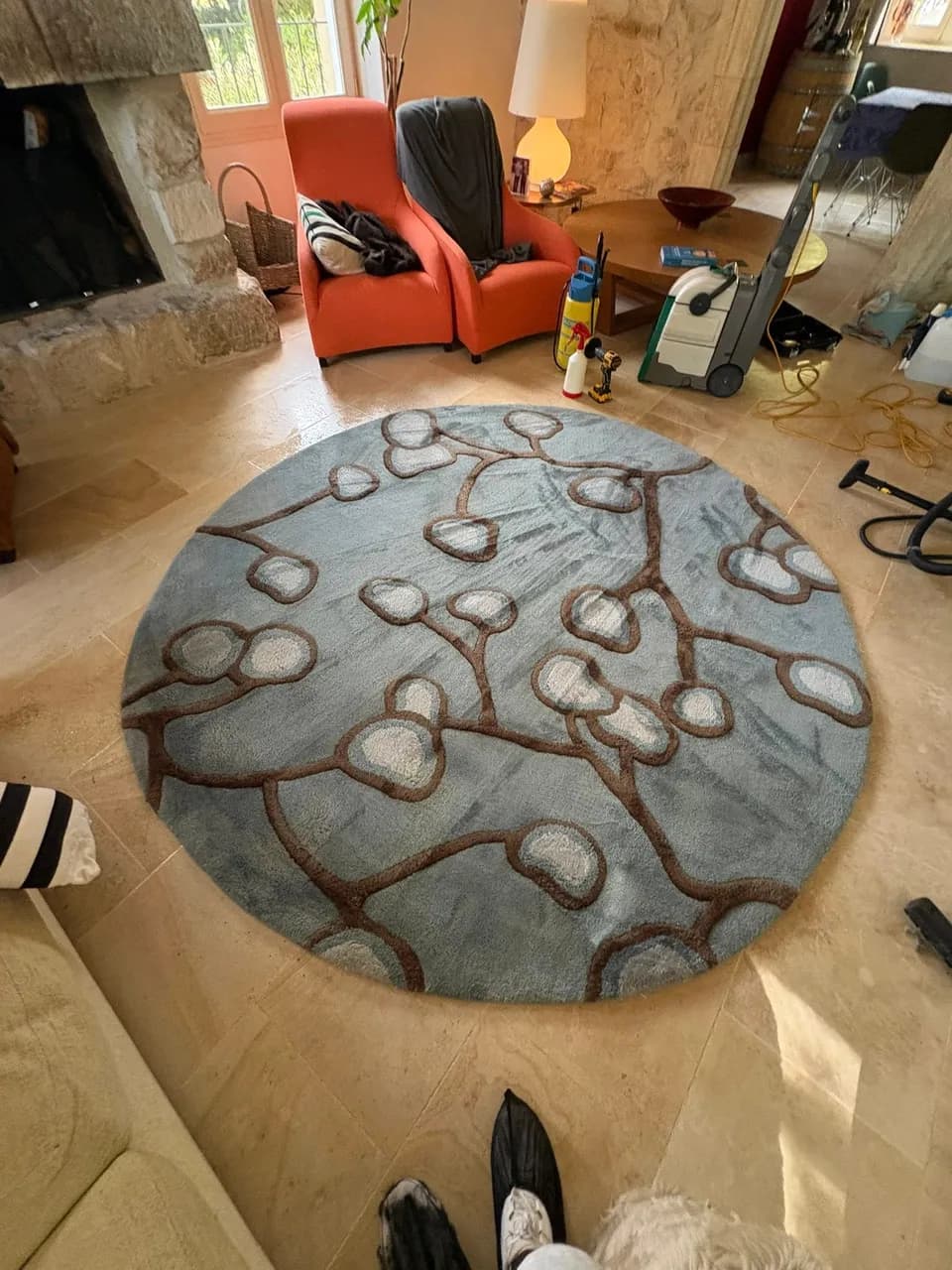 Avant nettoyage d'un tapis à Aniane - Eco Clean Up 34