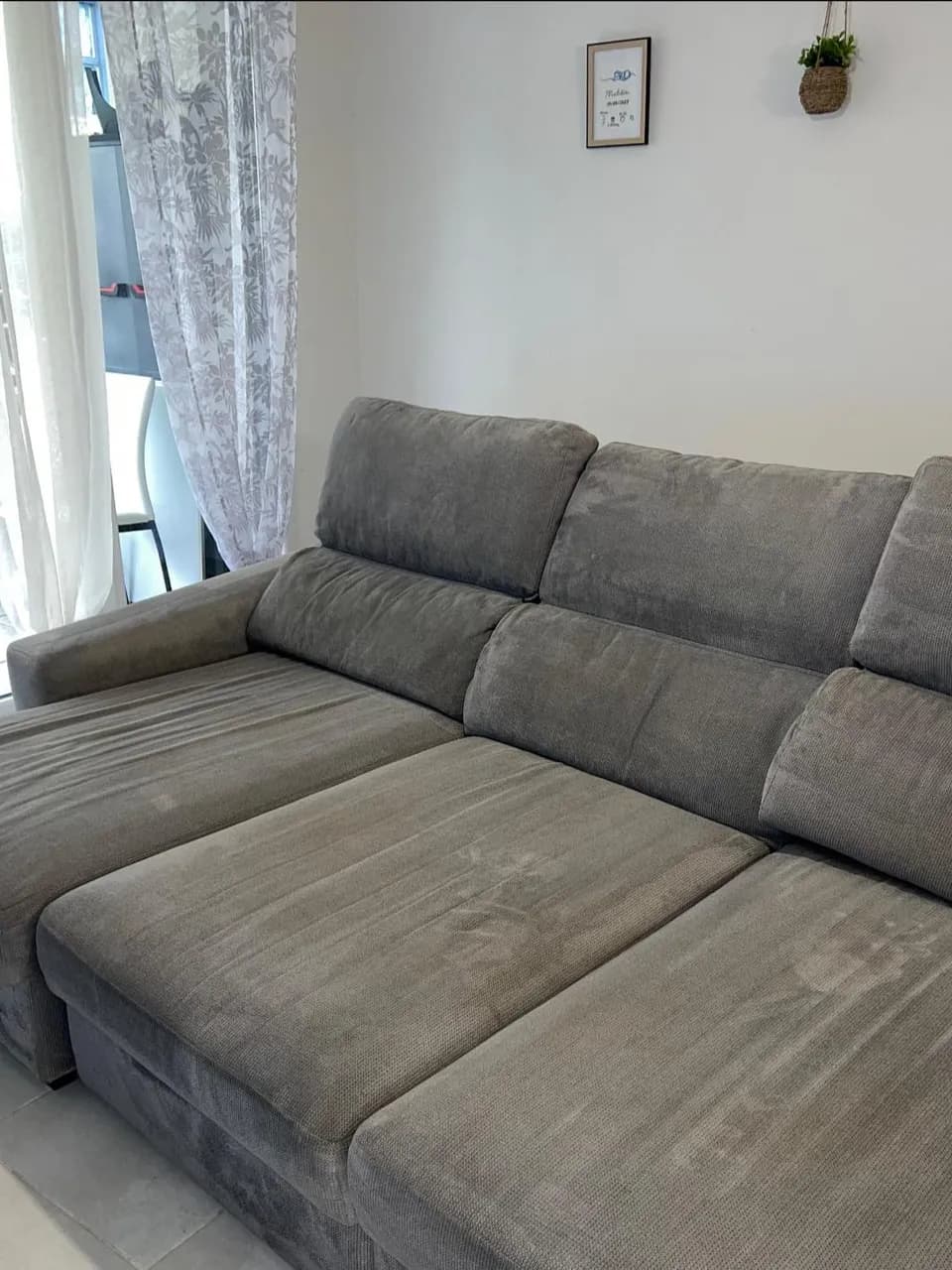 Résulat vue complète de ce canapé nettoyé et désinfecté à Pézenas - Eco Clean Up 35 Agde