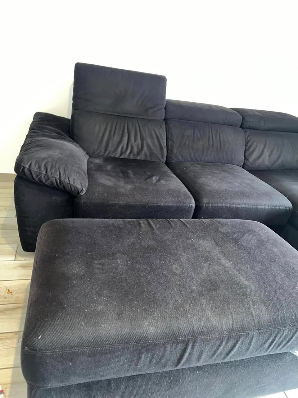 Avant nettoyage et désinfection - Canapés et Chaises - Eco Clean Up 34 Nettoyage Mobiliers Textile Hérault - Agde