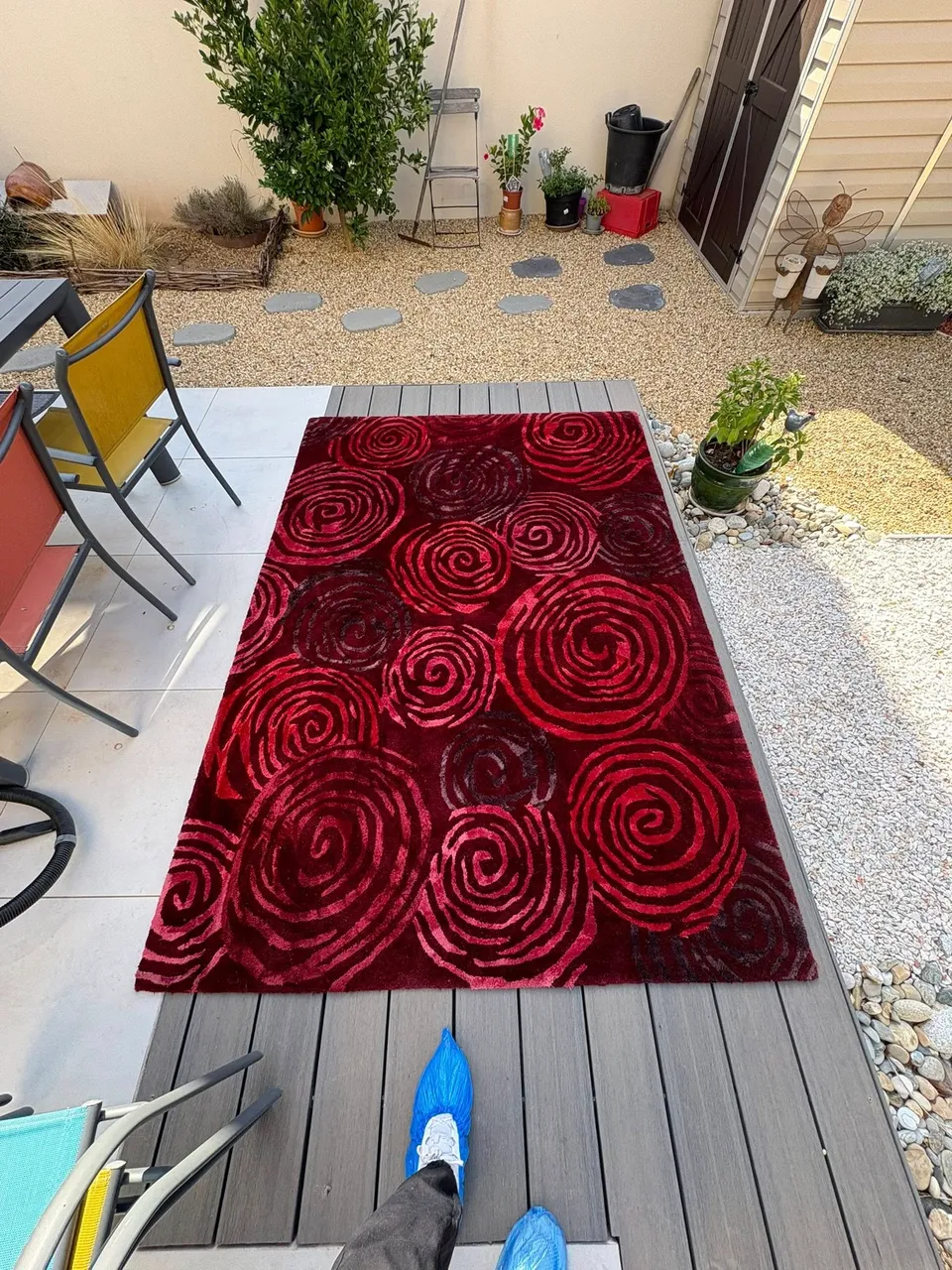 Après nettoyage et désinfection professionnelle d'un tapis - mobilier textile - Marseillan - par Eco Clean Up 34