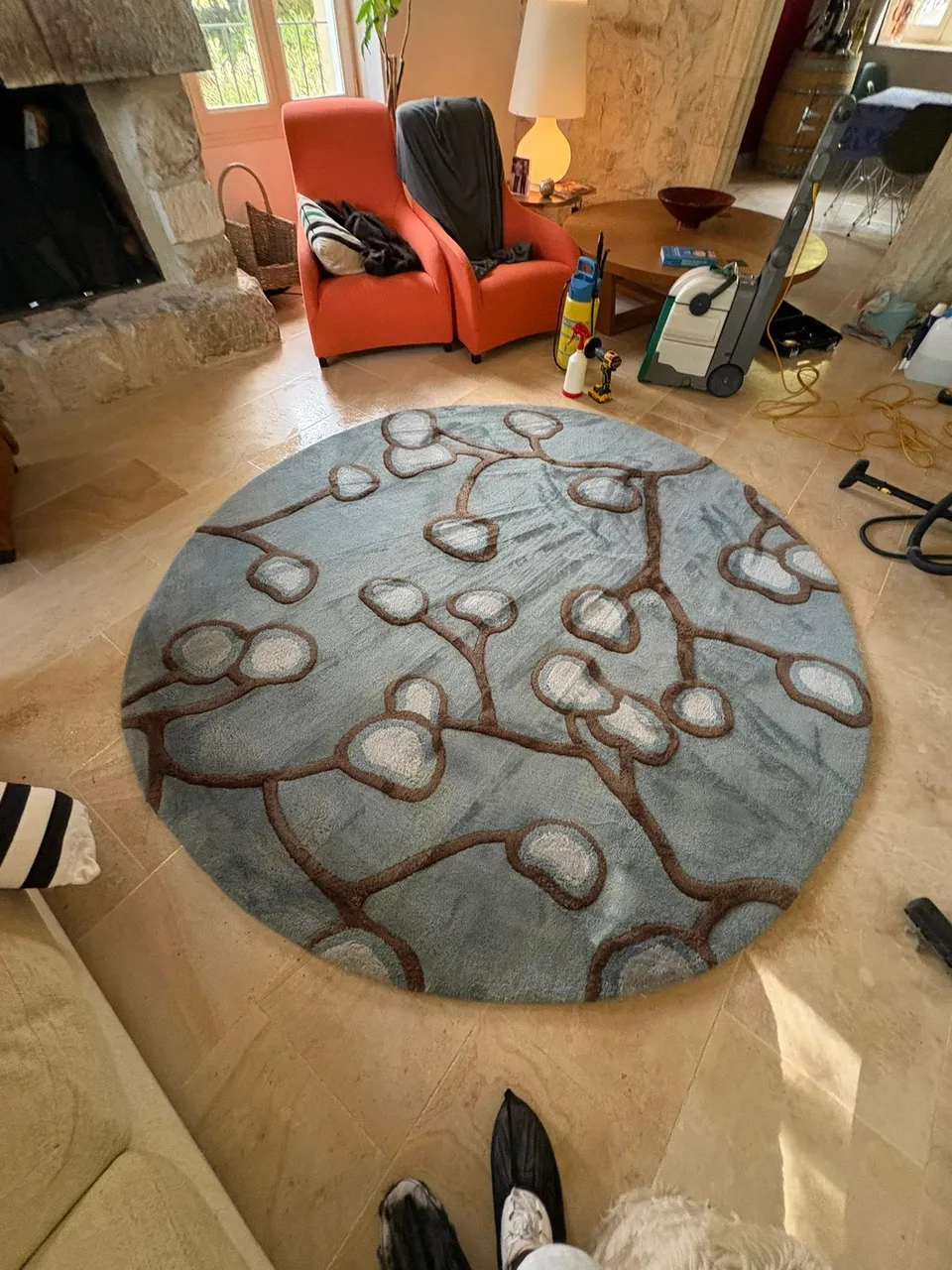 Avant nettoyage d'un tapis à Aniane - Eco Clean Up 34