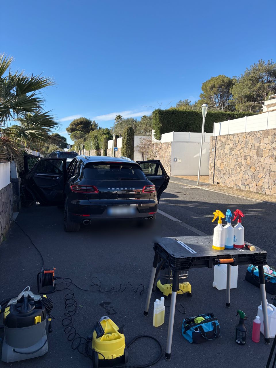 Nettoyage voiture Macan 