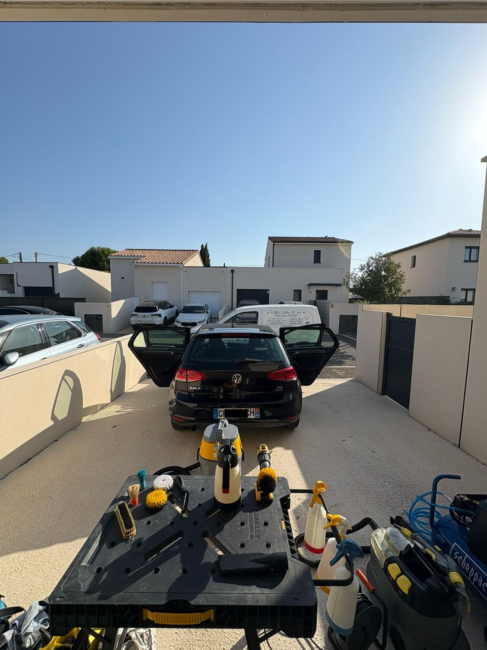 Nettoyage intérieur complet d'une Volkswagen Golf 7 à Pomérols